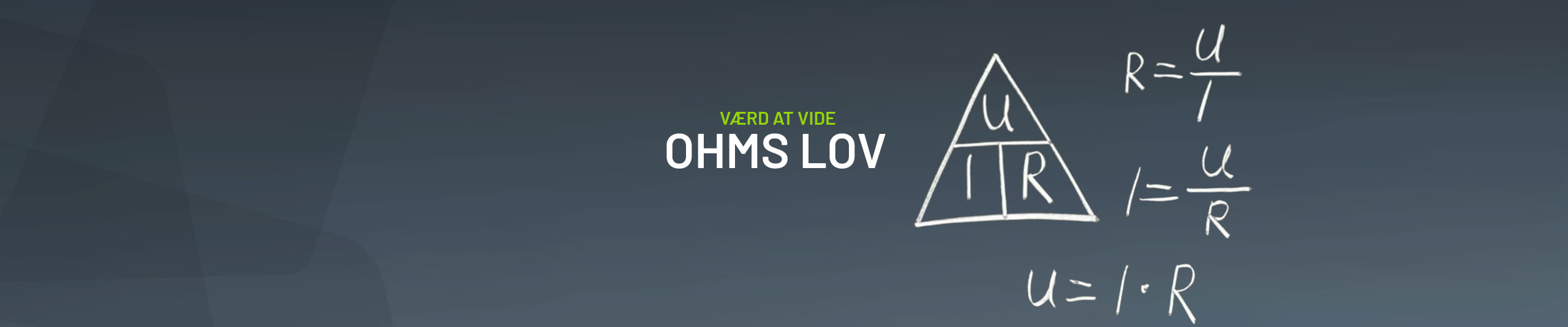 Forstå Ohms Lov